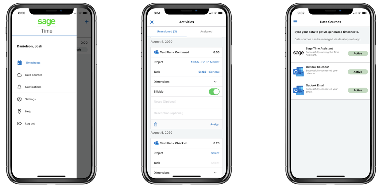 Sage Intelligent Time Mobile App